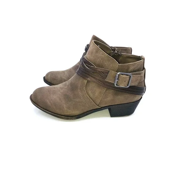 Madden Girl Barty Size Zipper Ankle Boots -Stone Pari, Size US 5M - Picture 4 of 10